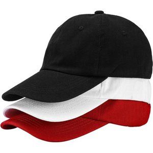 3PCS Classic Baseball Cap, Dad Hat Fits Men Women, All Cotton Made, Adjustable